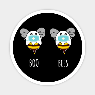 boo bees ghost and mask halloween tshirt Magnet